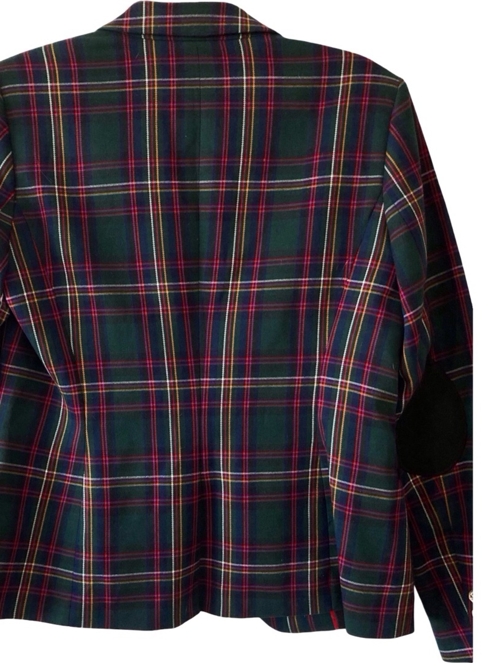 Vintage 90s Tommy Hilfiger Tartan Plaid Blazer Y2K Size 8 - Picture 4 of 16
